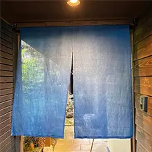 天然藍染のれん