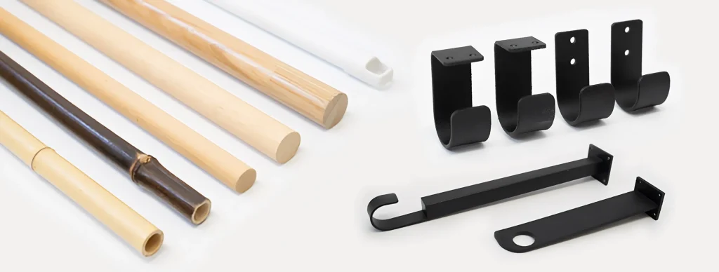 のれんに使用する関連部材
