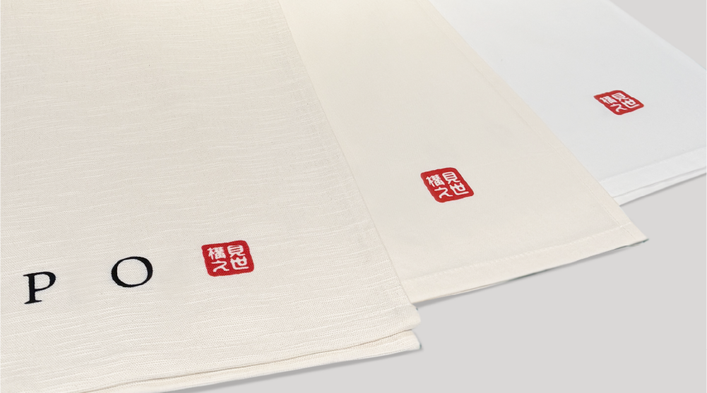 本染めのれんに使用される生地