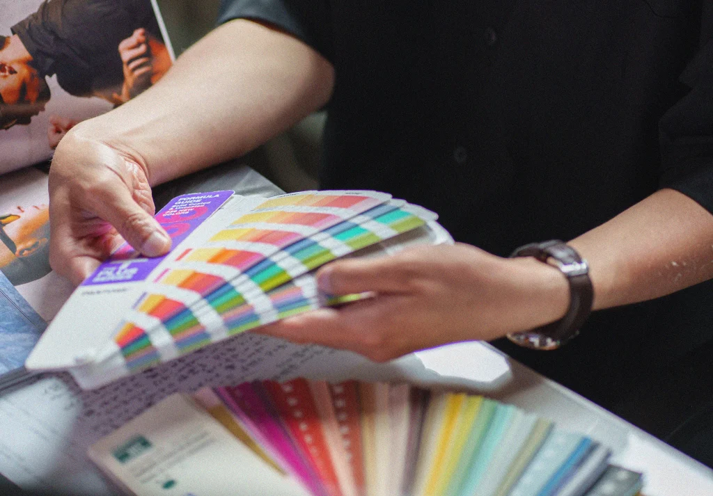 カラーチャートを使った色合わせ