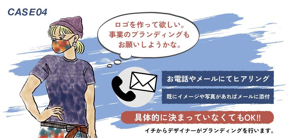 ロゴや事業のブランディングを依頼しようとしているクライアント